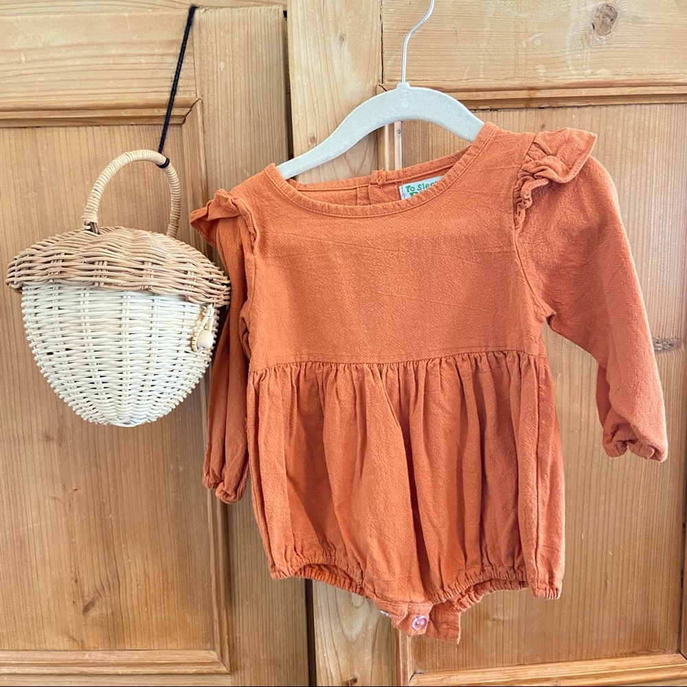 To Sleep Bear• burnt orange romper